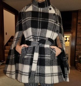 Vintage Irish Plaid Shawl Size Small